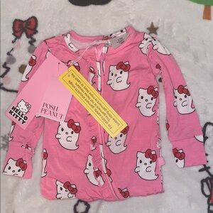 Posh Peanut Pink Ghost Hello Kitty Baby Romper 12-18 months